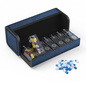 7 Day 2 Time Weekly Pill Organizer(Blue)