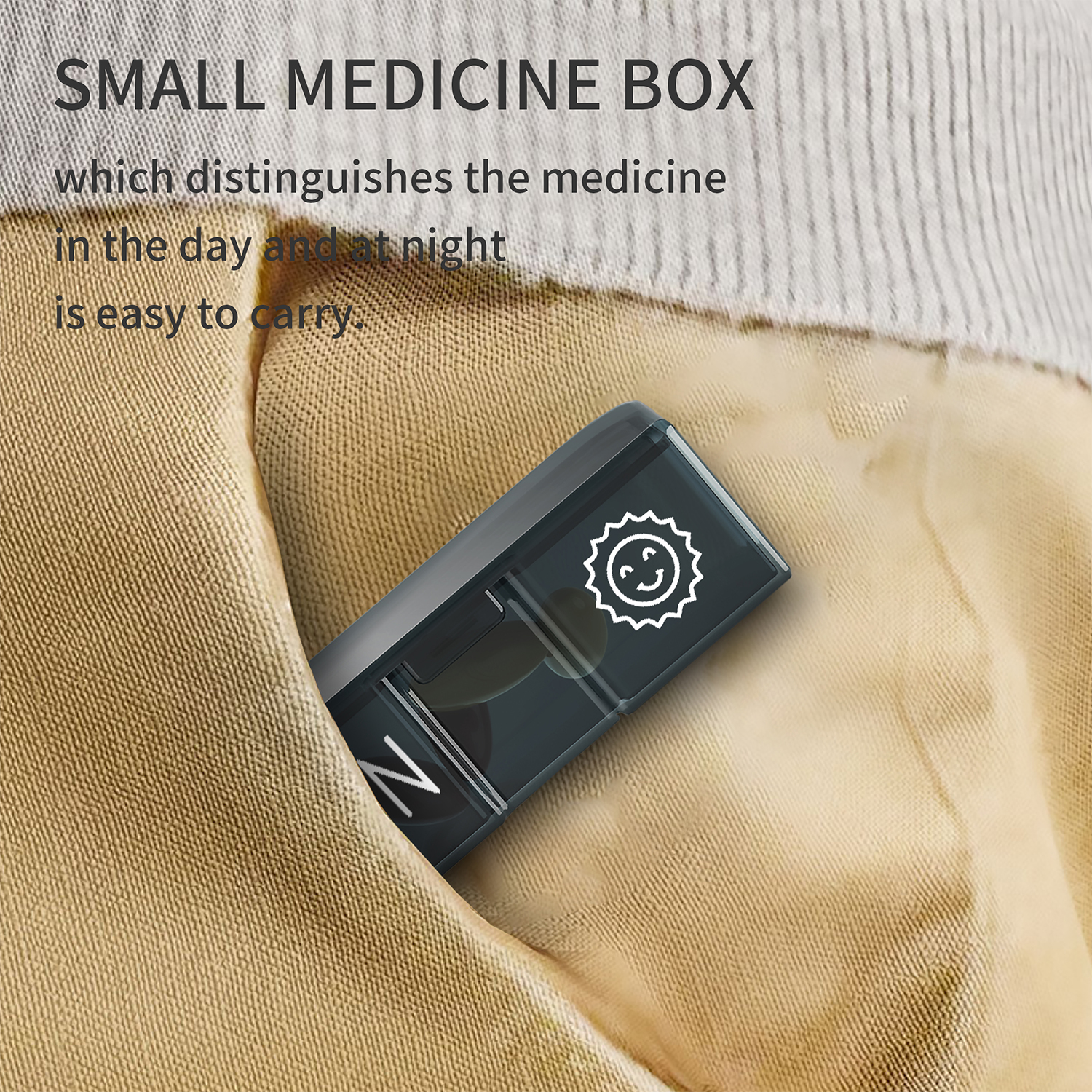 7 Day 2 Time Weekly Pill Organizer(Red) - Image 10