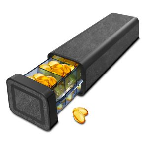 7 Day 1 Time Pill Organizer (Black)