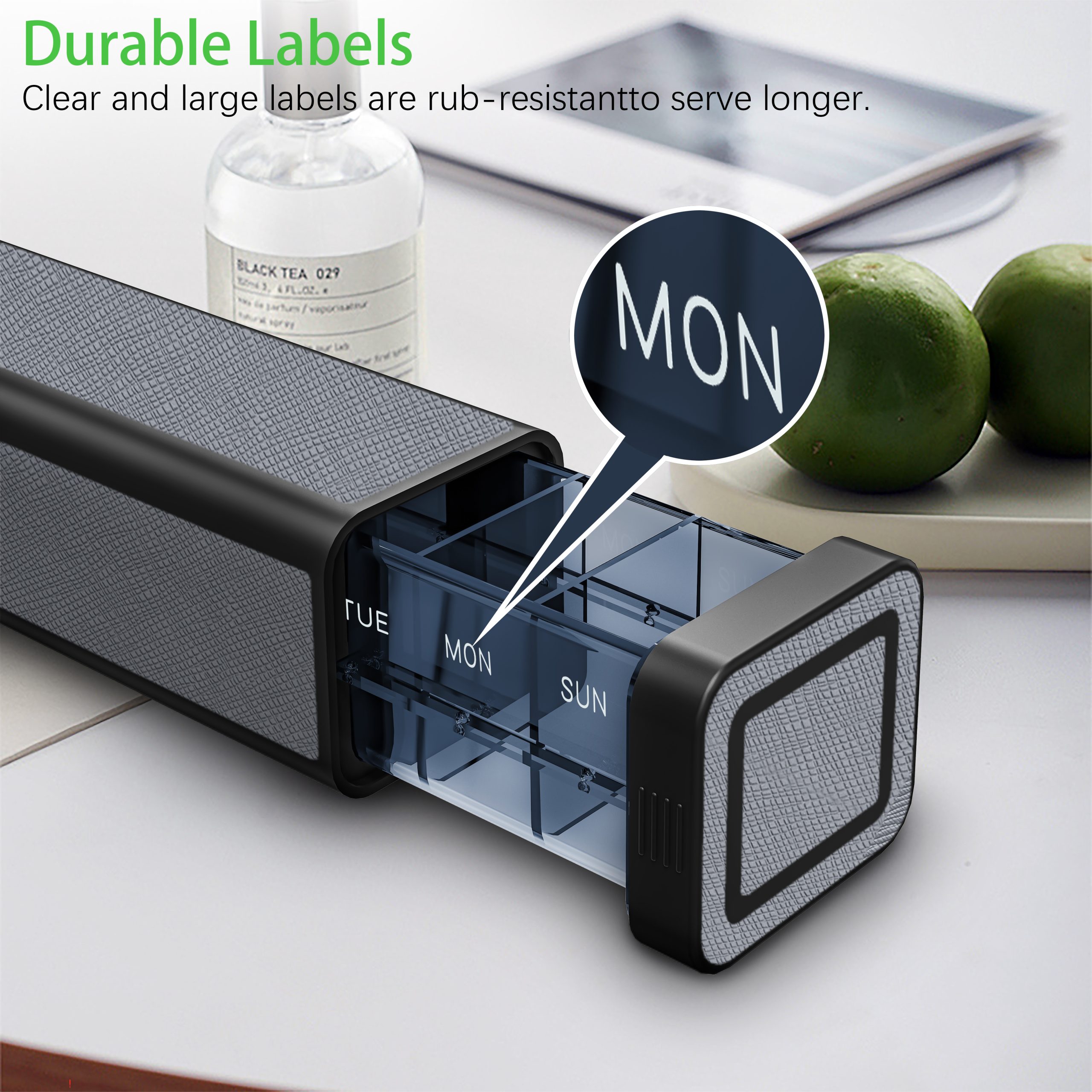 7 Day 1 Time Pill Organizer (Silvery) - Image 7