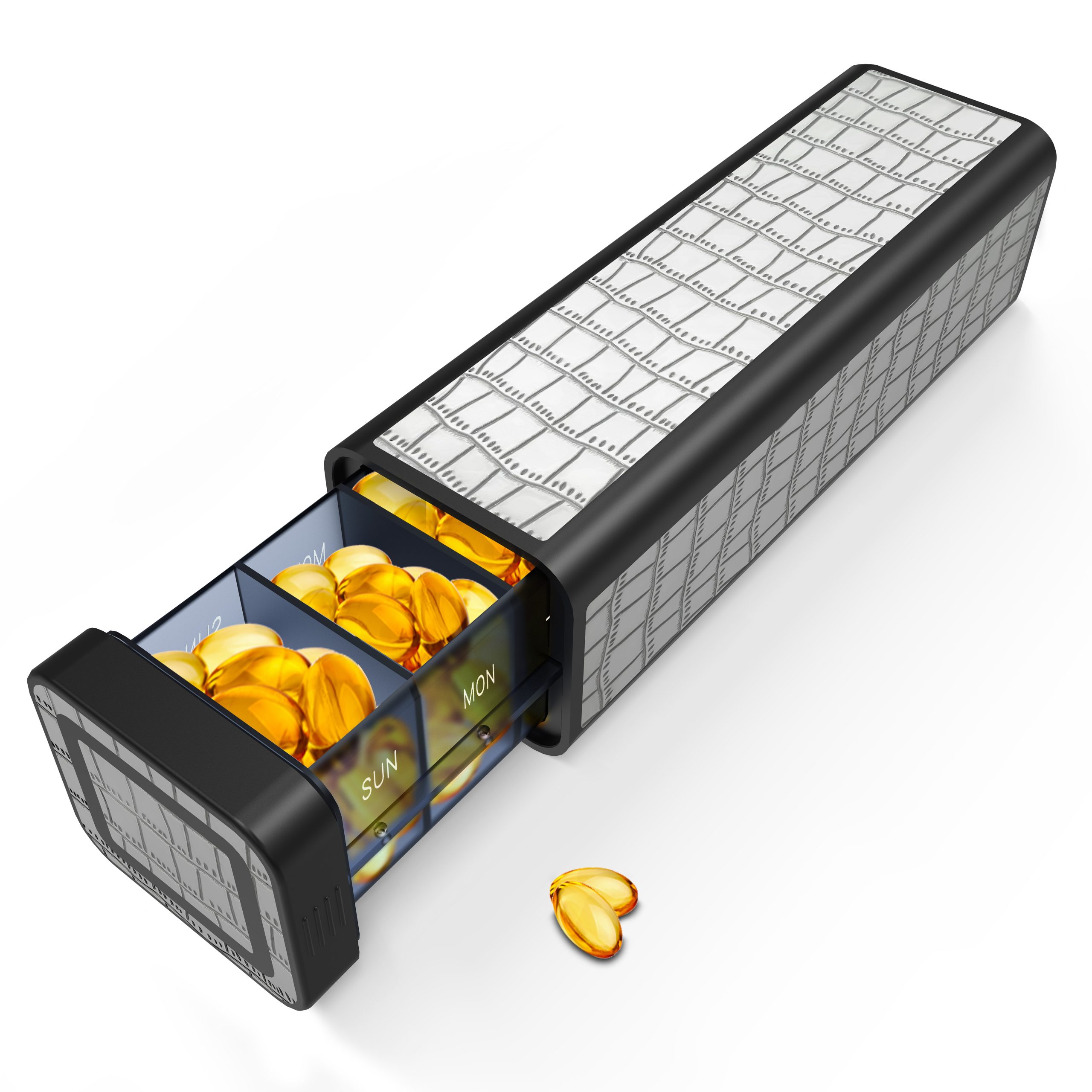 7 Day 1 Time Pill Organizer (Blue)