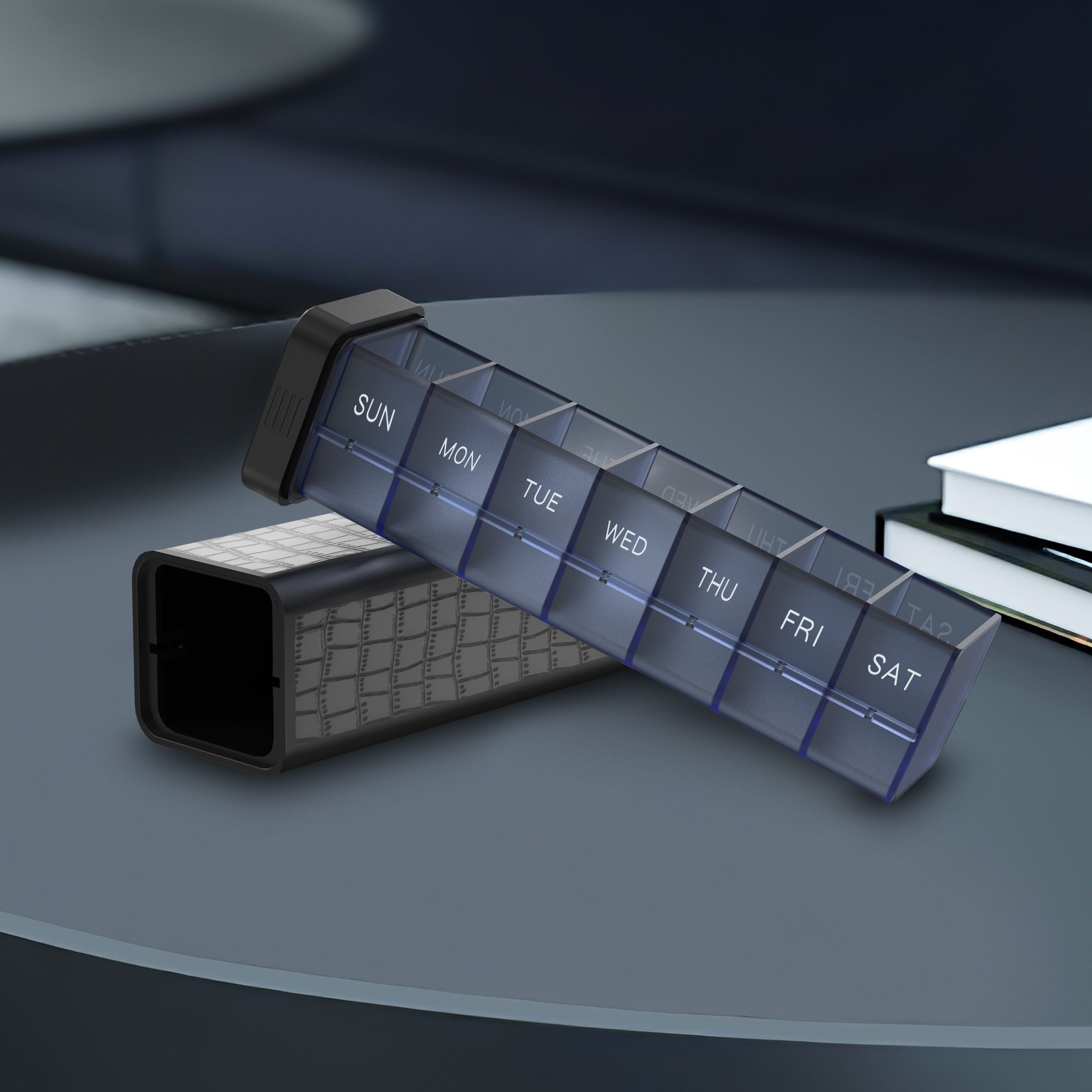 7 Day 1 Time Pill Organizer (Blue) - Image 6