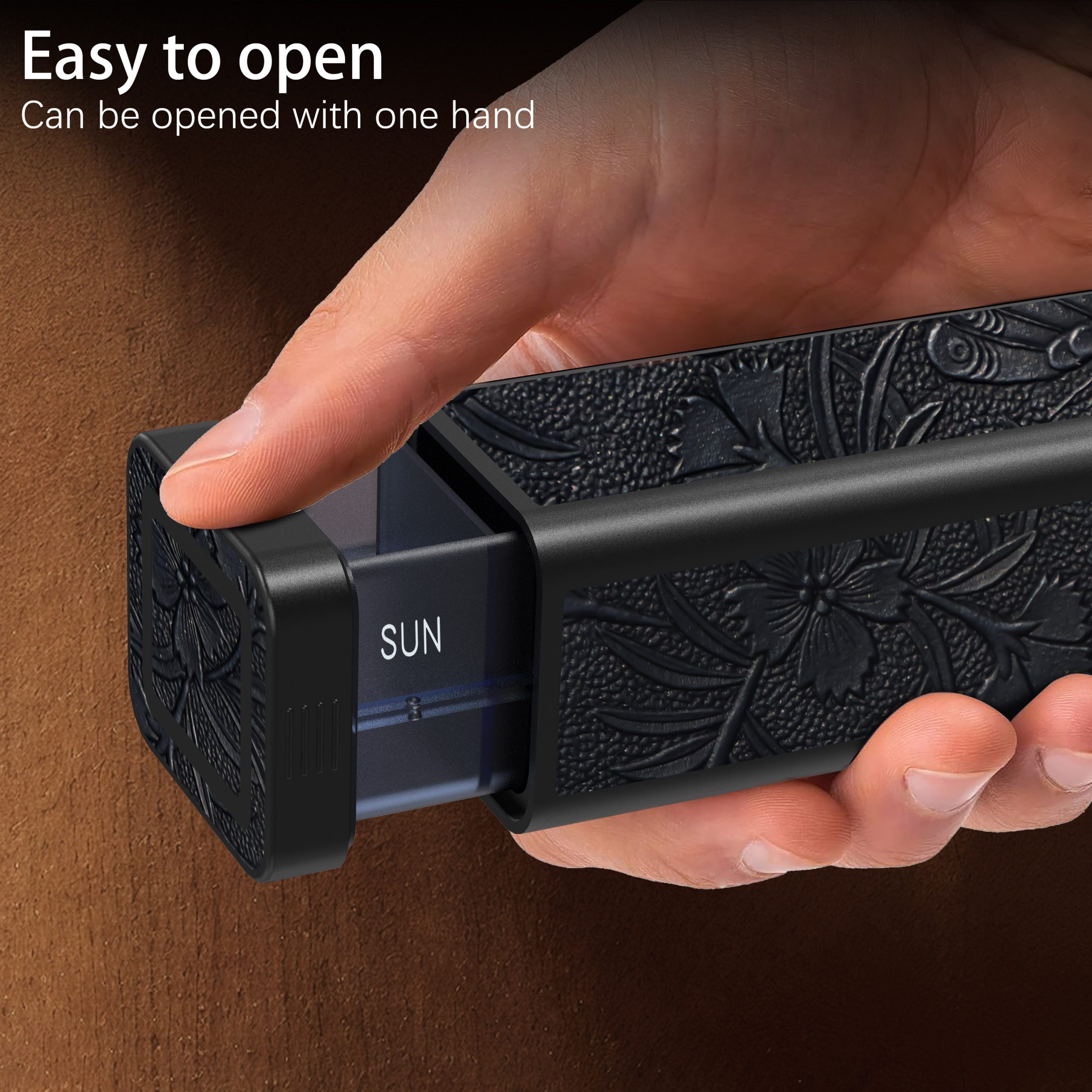 7 Day 1 Time Pill Organizer (Black) - Image 5