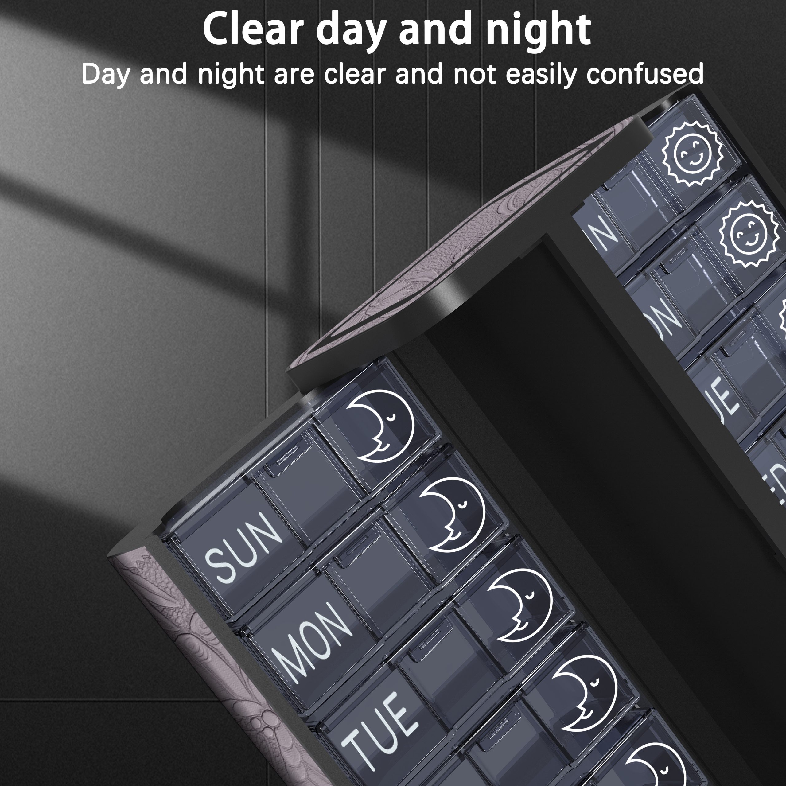 7 Day 2 Time Weekly Pill Organizer(Lilac) - Image 6
