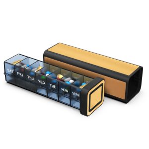 7 Day 1 Time Pill Organizer (Golden)
