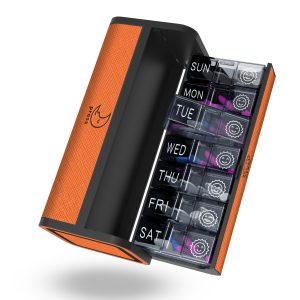 7 Day 2 Time Weekly Pill Organizer(Orange)