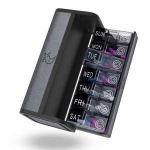 7 Day 2 Time Weekly Pill Organizer(Silvery)