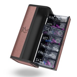 7 Day 2 Time Weekly Pill Organizer(Pink)